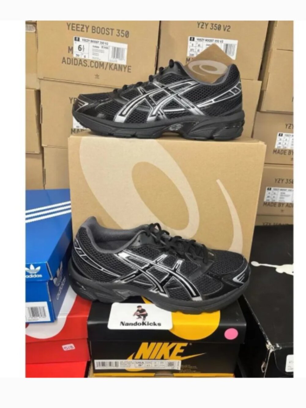 ASICS GEL-1130 “Black  Pure Silver” Sneakers